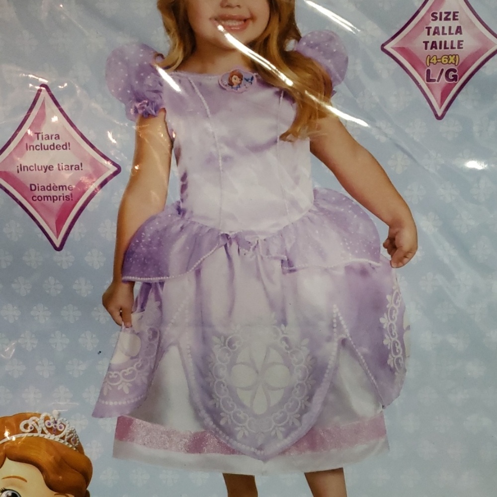 New! Sofia the First costume! L 4-6X - Picture 2 of 7